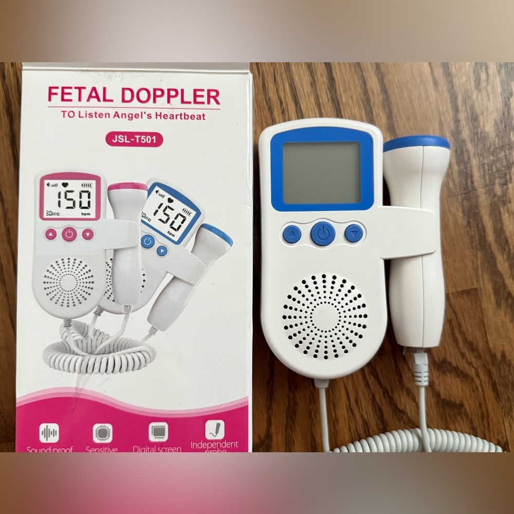 Like New White and Blue Portable Doppler Device